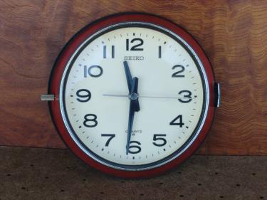 希少☆昭和レトロ セイコー 船舶時計 バス時計 SEIKO クオーツ 掛時計