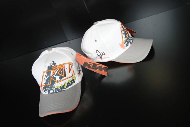 【KTM Racing POWER WEAR】DAKAR 白＆グレー＆オレンジ Marc Coma」選手 キャップ！ MXGPが熱い！