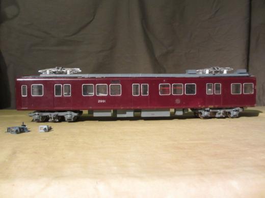 とても希少品 Oゲージ(1/45 32mm) 阪急電車 2000形 総真鍮製品 全長