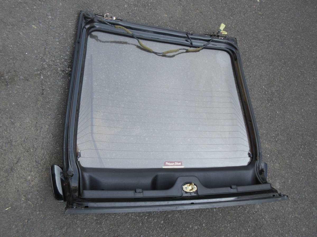 ☆★ 後期　EF7　CR-X　純正　リアゲート バックドア ハッチバック　OP スポイラー ウイング 付　黒 NH526M ★☆K2912-683