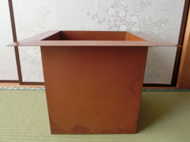 茶道具 銅製の炉壇　炉落とし 茶道具○銅製 炉壇○炉落とし 茶室 【公式通販】