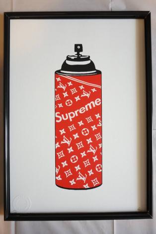 新品♪2017年版☆世界限定100枚☆DEATH NYC×supreme スプレー缶 LV 