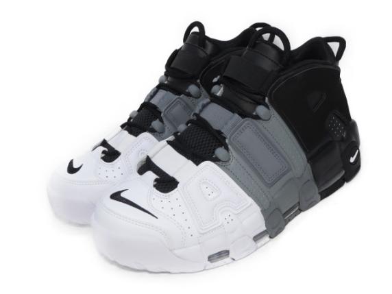 未使用 NIKE ナイキ AIR MORE UPTEMPO 96 921948-002 トリコロール エアモアアップテンポ 白 黒 グレー 26.5cm 箱付
