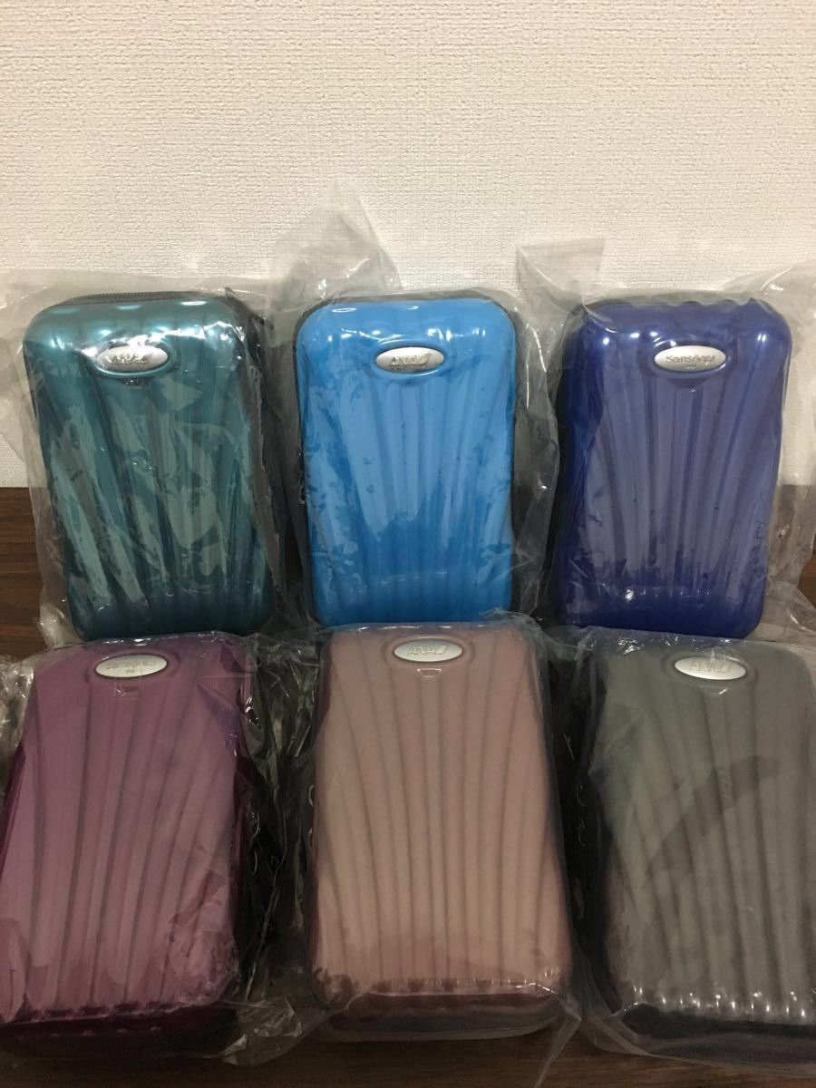 値下げ【6色セット】サムソナイト ミニポーチ ケース ANA 全日空