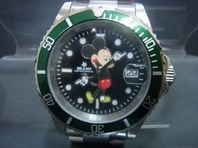 免税 店 安い ビームス×オーバーザストライプス×ディズニー SEIKO製 