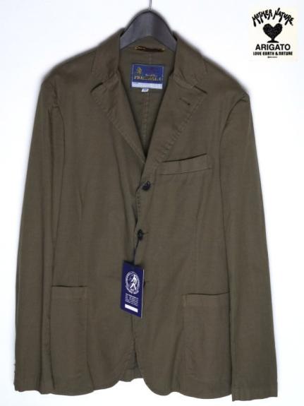 新品46M☆FRAIZZOLIストレッチ/コットン/ジャケット/ブレザー