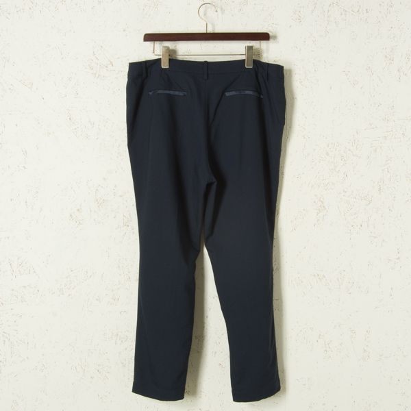 パンツ 0 美品 「定番スーツ／UVケア／洗える」ウール調タックテーパードパンツ 「洗える ワイドパンツ（パンツ(単品 ゆうパケット○ 美品 INDIVI パンツ スラックス テーパード タック レーヨンポリ 大きめ ネイビー 48 日本製 e4a156WMN