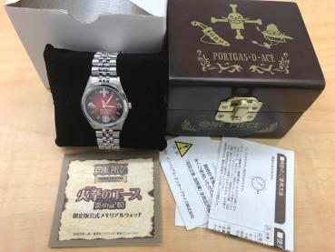 未使用級火拳のエース 限定 メモリアルウォッチ フレイムログ 炎の