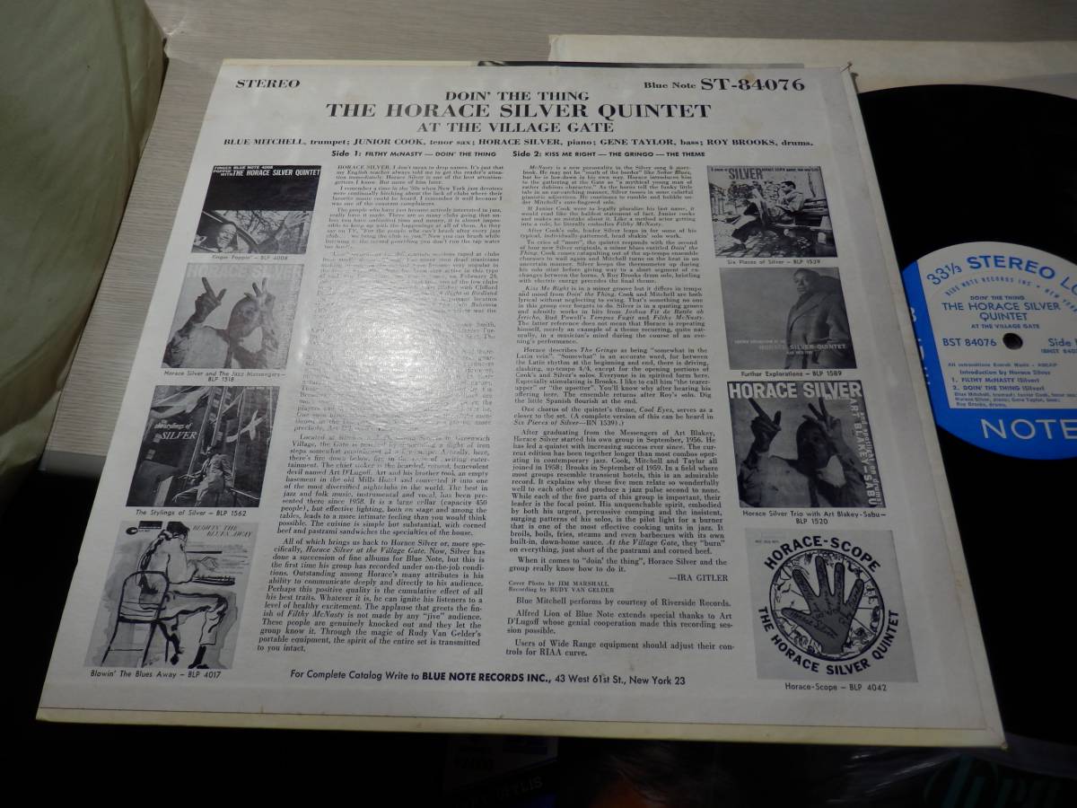 THE HORACE SILVER QUINTET AT THE VILLAGE GATE[DOIN' THE THING]US
