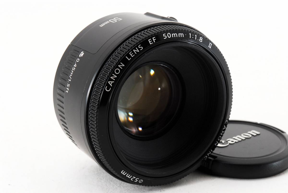 ☆ほぼ新品級☆キャノン CANON EF 50mm F1.8 Ⅱ☆絶対王者☆＃