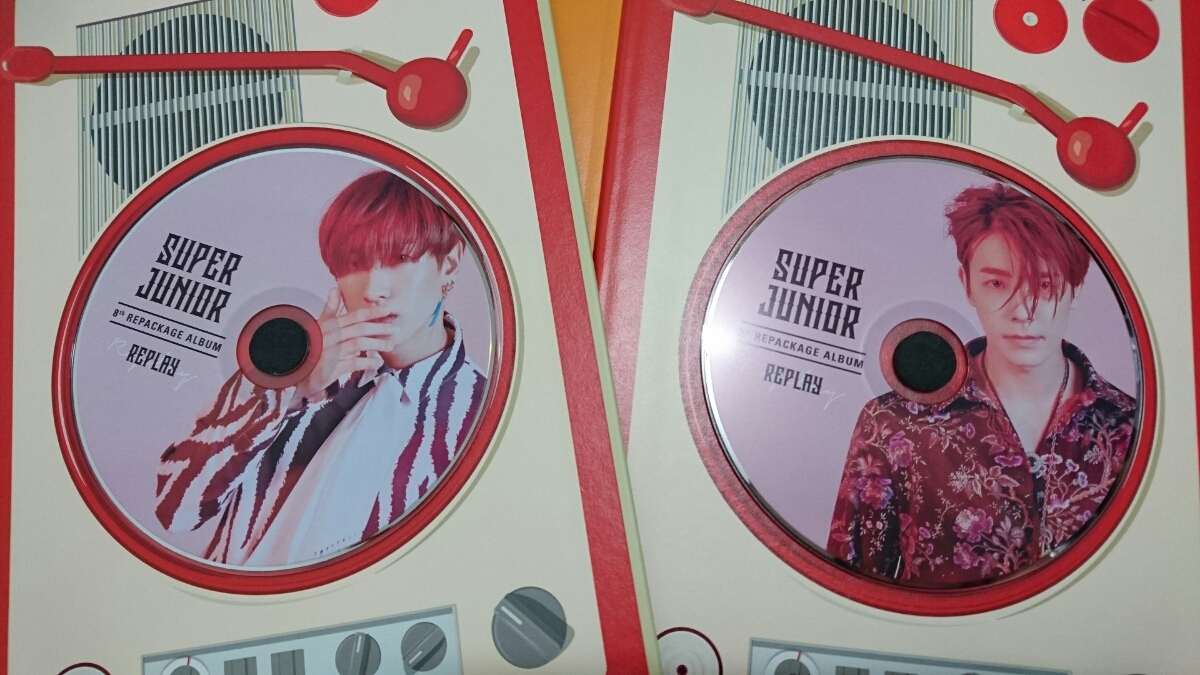 SUPER JUNIOR REPLAY CD ウニョク ドンヘ セット リパケ 韓国 D＆E
