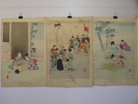 お買い得 春汀 子供風俗 せんこはなび いくさごっこ かずひろい 3枚(木版画)｜売買されたオークション情報、yahooの商品情報をアーカイブ公開 - オークファン 木版画