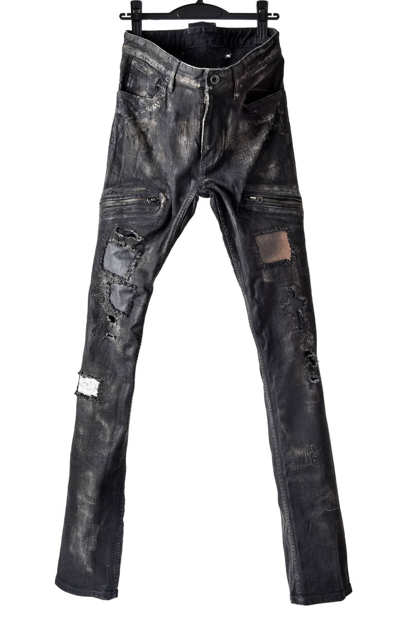 LGB ルグランブルー レザー 加工 デニム L.G.B BLACK ファッション る 