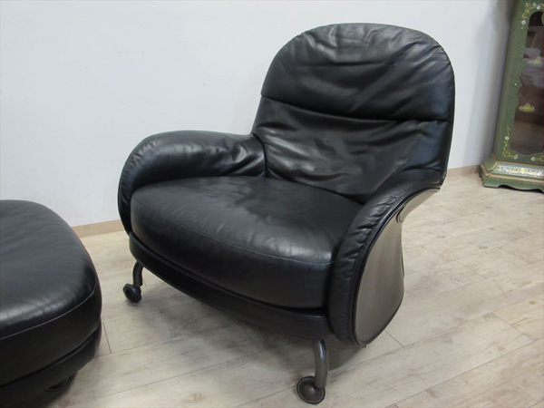 Cassina ブラック オットマン Cassini カッシーナ マラルンガ