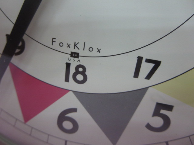◇H◇美品 FoxKlox 掛時計 AVIATOR アルミフレーム◇U.S.A(アナログ 