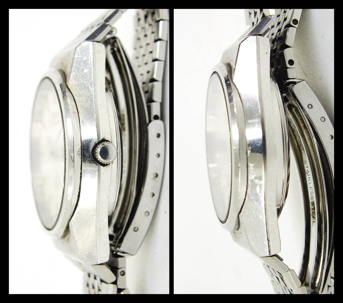 SEIKO セイコー advan 7039-7011 Silver wave 2628-0060 KING QUARTZ 