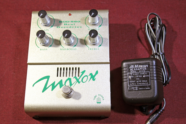 【Maxon】ROD880 Real Overdrive 真空管搭載オーバードライブ Char／Number Girl 純正アダプター付き　日本製