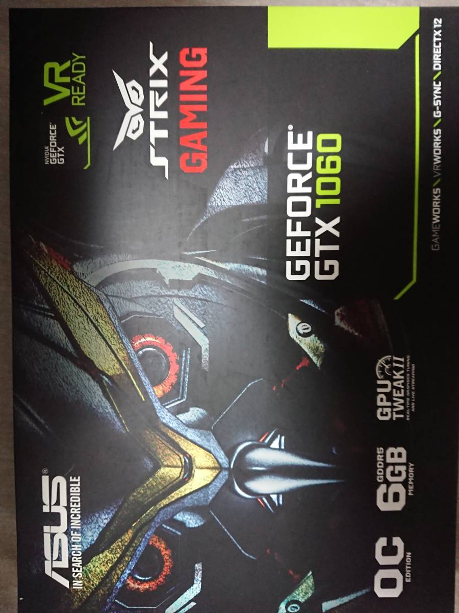美品】ASUS STRIX-GTX1060-DC2O6G GTX1060/6GB(GDDR5)/PCI-E 【公式通販】