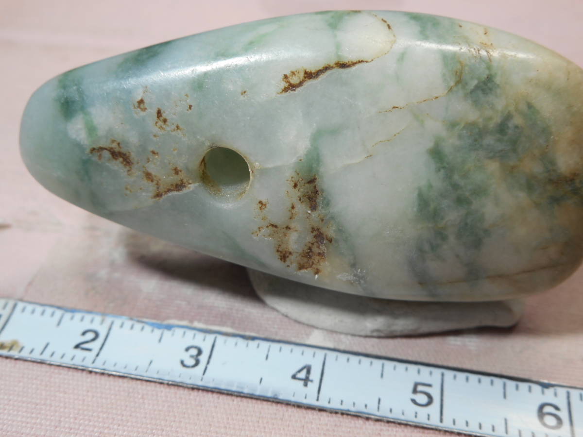 出土 根付 弥生 古墳期 大珠 石器 縄文 古墳 ろうかん糸魚川翡翠勾玉 縄文