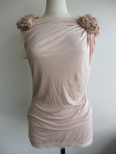 VALENTINO ヴァレンティノ レース Tシャツ　フラワー 　サイズ4 VALENTINO レース ヴァレンティノ 2021-2022 新品同様 ブルー