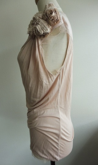 VALENTINO ヴァレンティノ レース Tシャツ　フラワー 　サイズ4 VALENTINO レース ヴァレンティノ 2021-2022 新品同様 ブルー