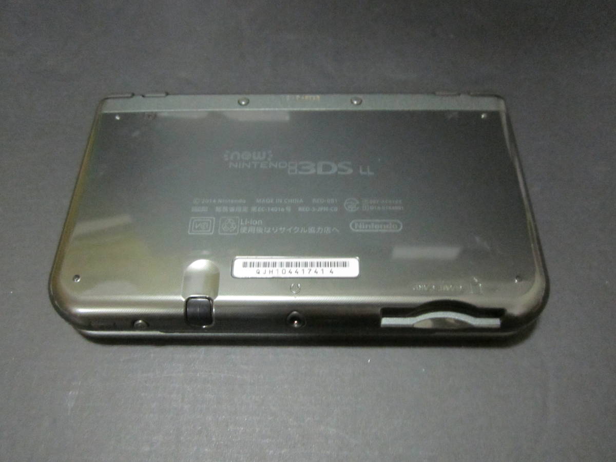 85-A⑤132 ニンテンドー new 3DS LL メタリックブラック 中古品  