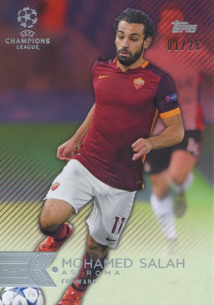 Topps CL☆MOHAMED SALAH パラレル01/25☆モハメド・サラー AS ROMA LIVERPOOL