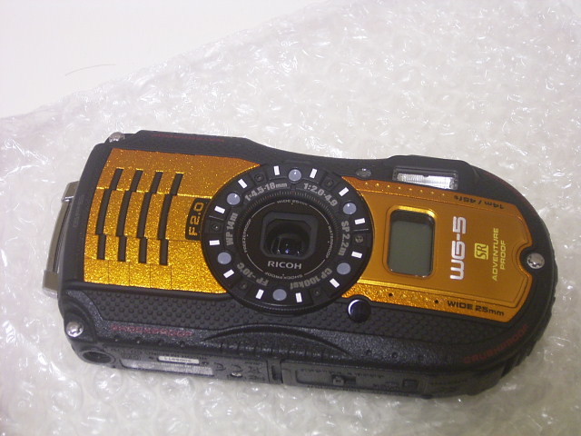 RICOH WG-5 GPS オレンジ リコー、水深14mで撮影可能なコンデジ「RICOH