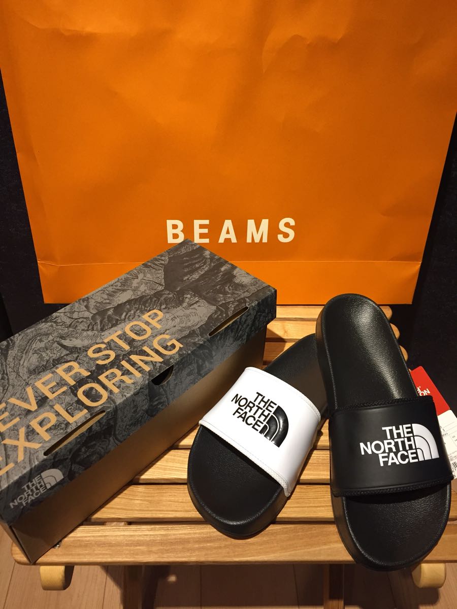 完売 新品 国内正規品 26cm us8 ノースフェイス × BEAMS 別注 BASE CAMP SLIDE ビームス ベナッシ サンダル ナイキ ミスマッチ