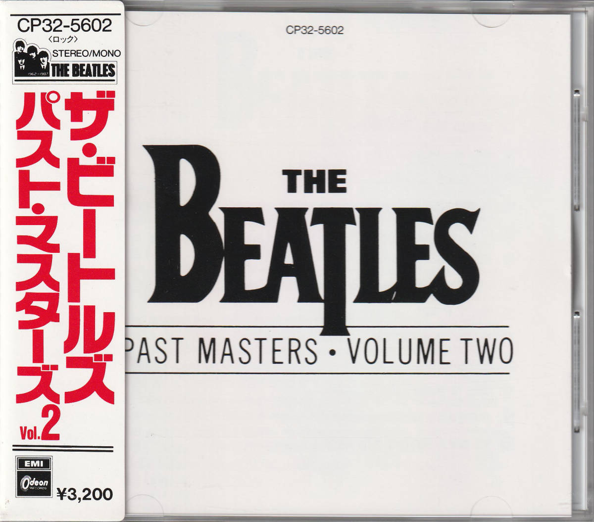THE　BEATLES　パスト・マスターズ・VOLUM TWOカセットテープ BEATLES PAST MASTERS VOL.2 ザ パスト・マスターズ ビートルズ