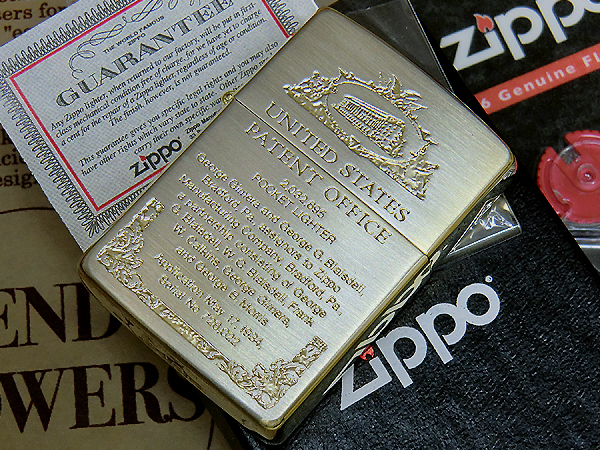 絶版 1993 United States Patent Office Zippo(Gold ＆ Silver