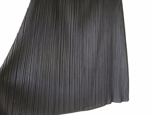 プリーツプリーズ ネイビーロングスカート PLEATS PLEASEイッセイ