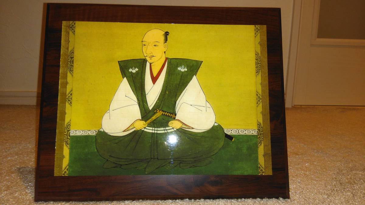 織田信長 長興寺 紙本著色織田信長像 高精細 肖像画 木製 ウッド