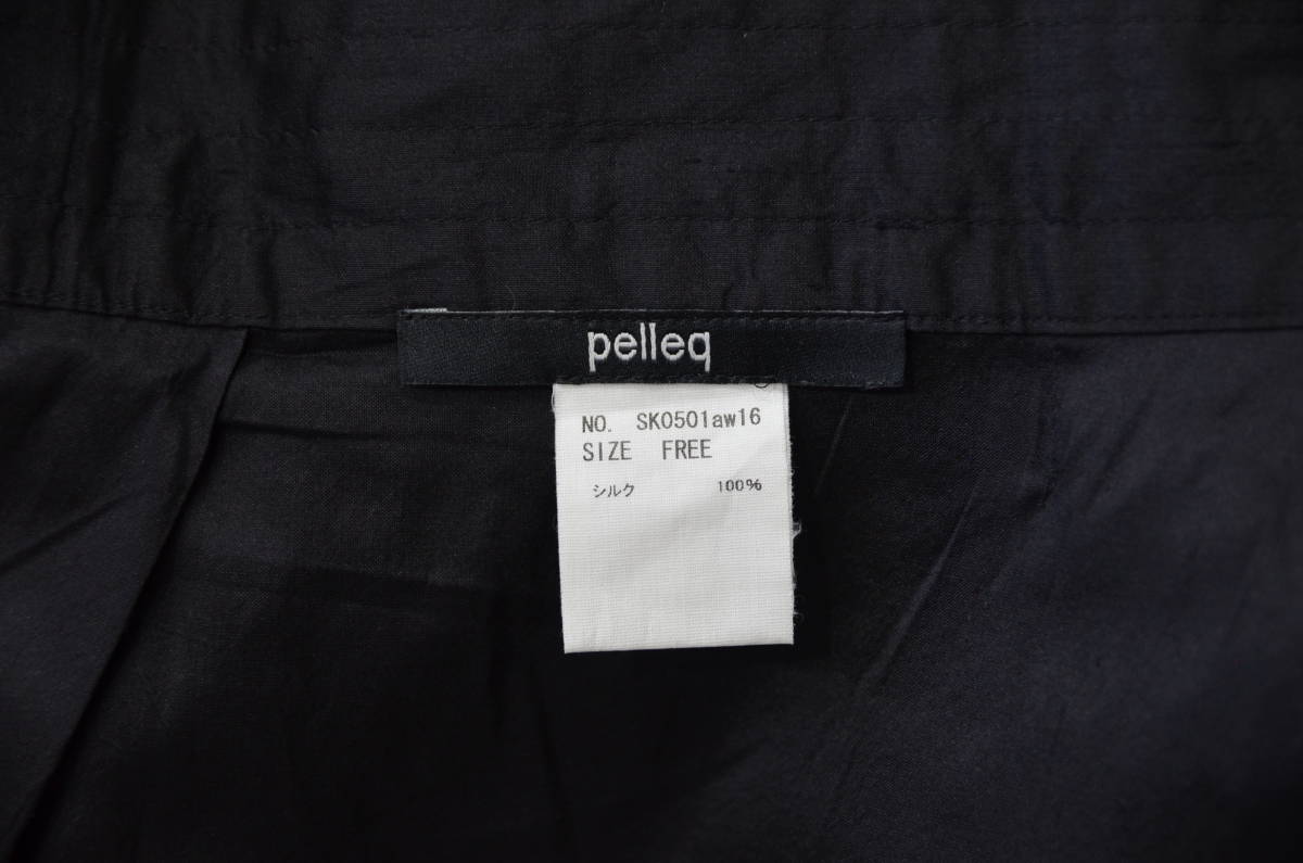 16AW pelleq ペレック シルク ロング ラップ スカート Y-223488 【公式 