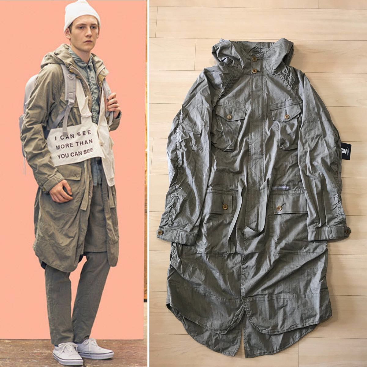 希少 アンダーカバー 17ss C/PuSTパッカリング モッズ コート 