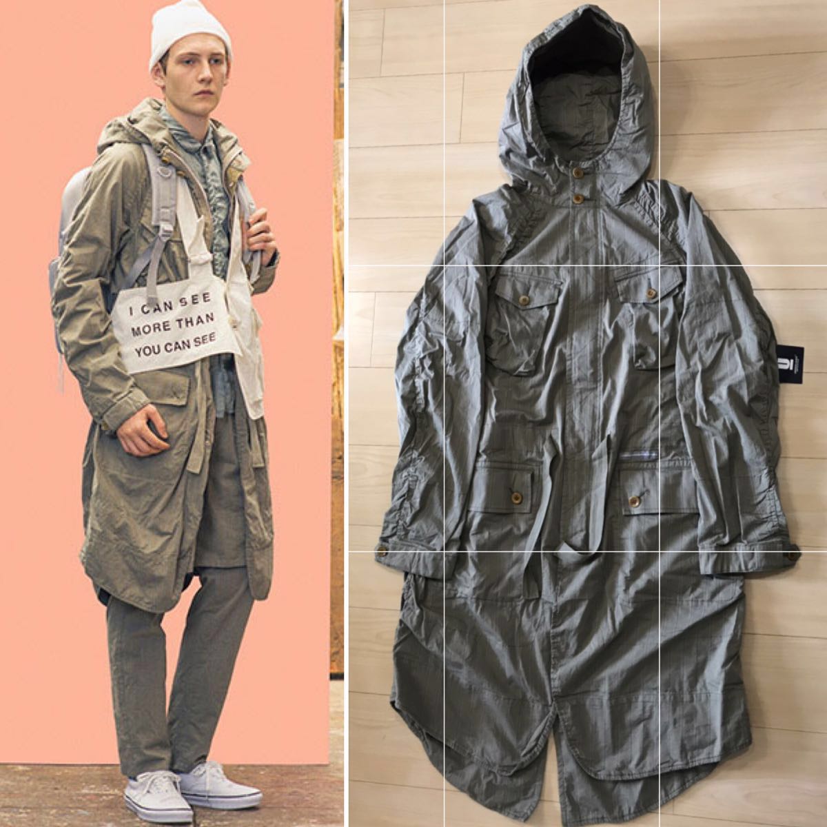 希少 アンダーカバー 17ss C/PuSTパッカリング モッズ コート 