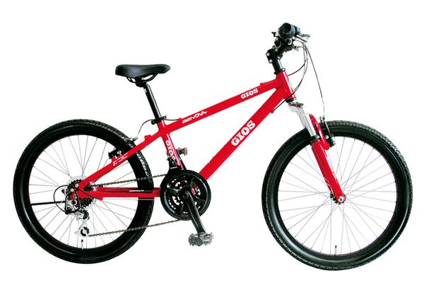 '18GIOS/GENOVA/24型/送料無料/21段変速/フロントサス付/在庫有り/即決/即納/1-3日で出荷/125-145cm/レッド