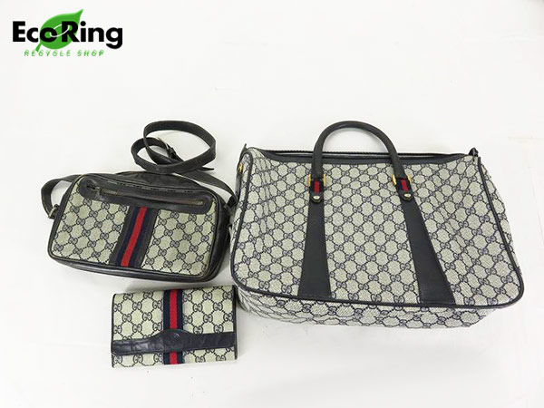 定番，豊富な 1円 難有品有 オールドグッチ シェリー バッグ 財布 計3点セット BV585(オールドグッチ)｜売買されたオークション情報、yahooの商品情報をアーカイブ公開 - オークファン かばん、バッグ