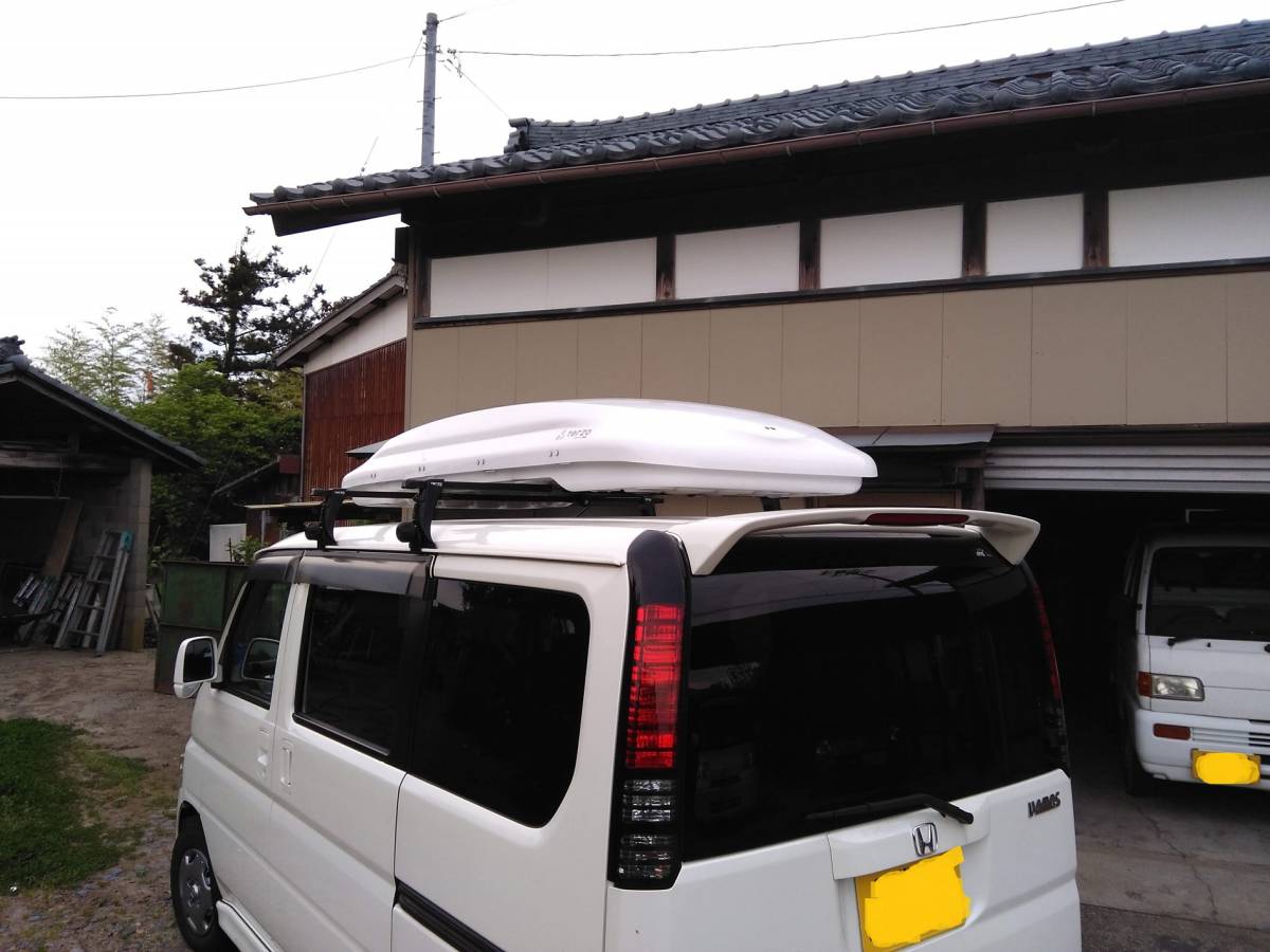 バモス にて使用 ルーフ ボックス キャリア PIAA TERZO シンメトリック