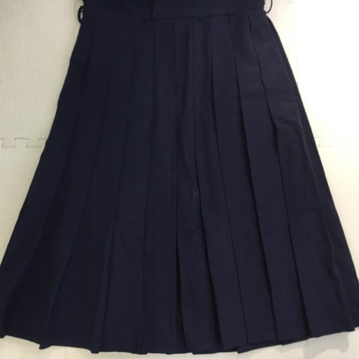 310 (中古) 兵庫県 愛徳学園 ジャンパースカート ブラウス 2点セット 