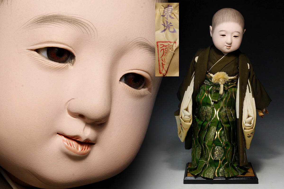 静 博多人形 西頭哲三郎 無傷美品 県無形文化財保持者』 【公式通販】