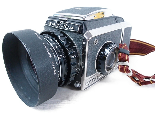 ジャンク ZENZA BRONICA S2 NIKKOR-P 75mm F2.8 中判 カメラ レンズ
