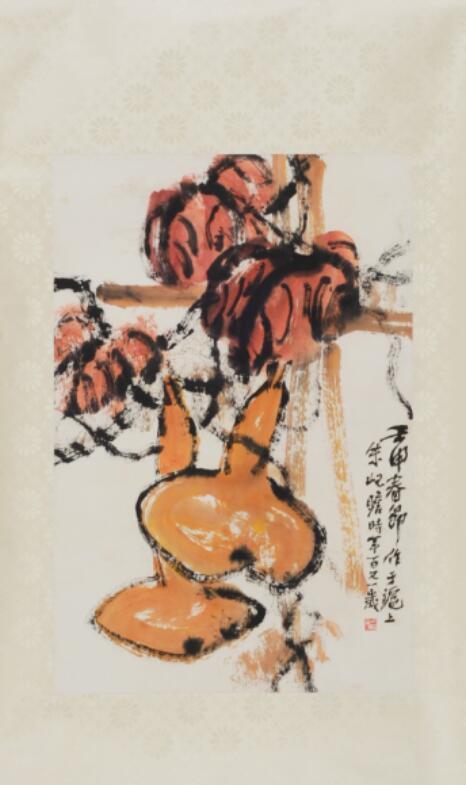 画冊　肉筆保証 唐物 肉筆保証 掛軸 掛け軸 中国美術 名画 紙本 （高奇峰）猿 肉筆保證
