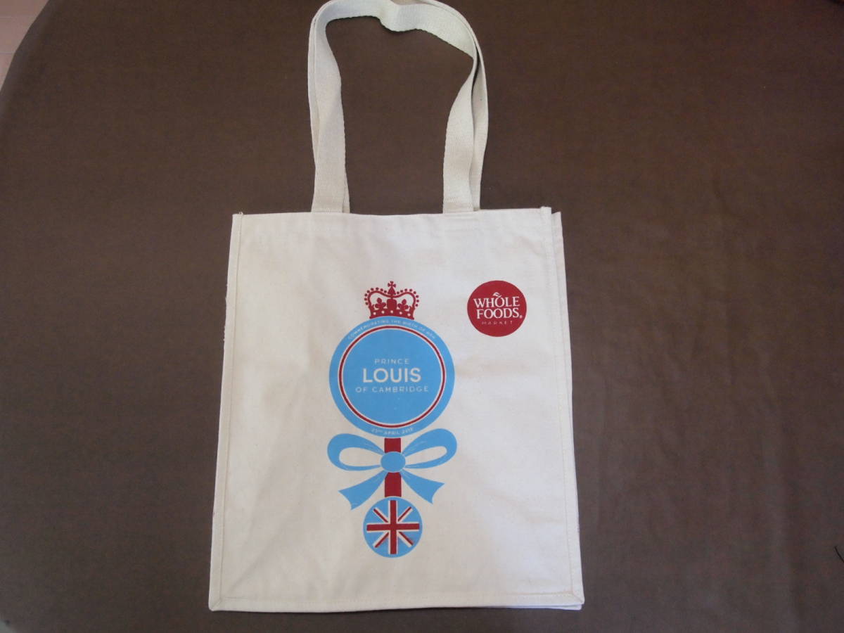 品質保証，定番 WHOLE FOODS MARKET ホールフーズエコバッグ イギリス ルイ王子誕生記念(エコバッグ)｜売買されたオークション情報、yahooの商品情報をアーカイブ公開 - オークファン エコバッグ
