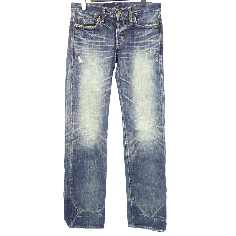 ヒステリックグラマー/HYSTERIC GLAMOUR スタッズ加工ダメージデニム