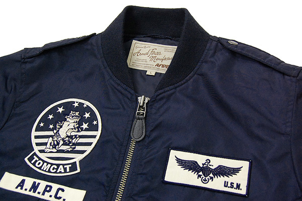 18SS 極美品 アヴィレックス AVIREX ワッペンカスタム 「TOMCAT/トム
