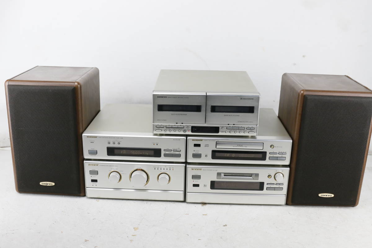 D82○ONKYO INTEC275セット A-922M/T-422M/C-722M/MD-122M/K-W511M/D