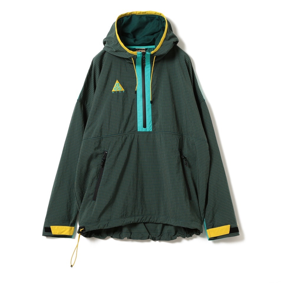 L vintage green blue yellow 緑 青 NIKE 旧ロゴ ACG Hooded Jacket ジャケット anorak アノラック ナイキ 2018 ss 18 ma5 プルオーバー