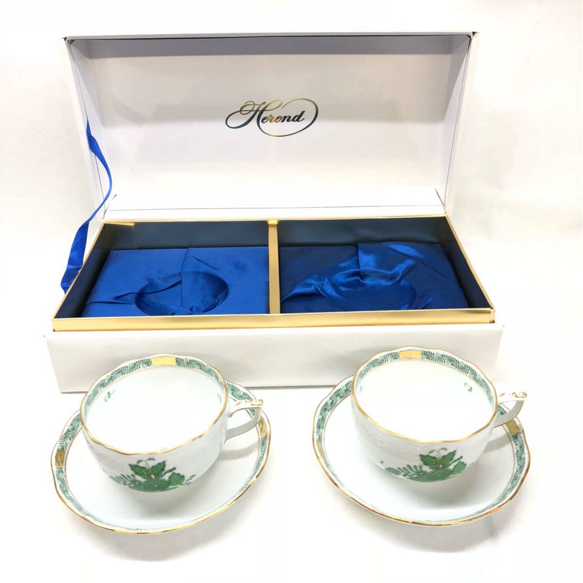 ヘレンド Herend - 2客セット HEREND 2客 インドの華 ティーカップ&amp 