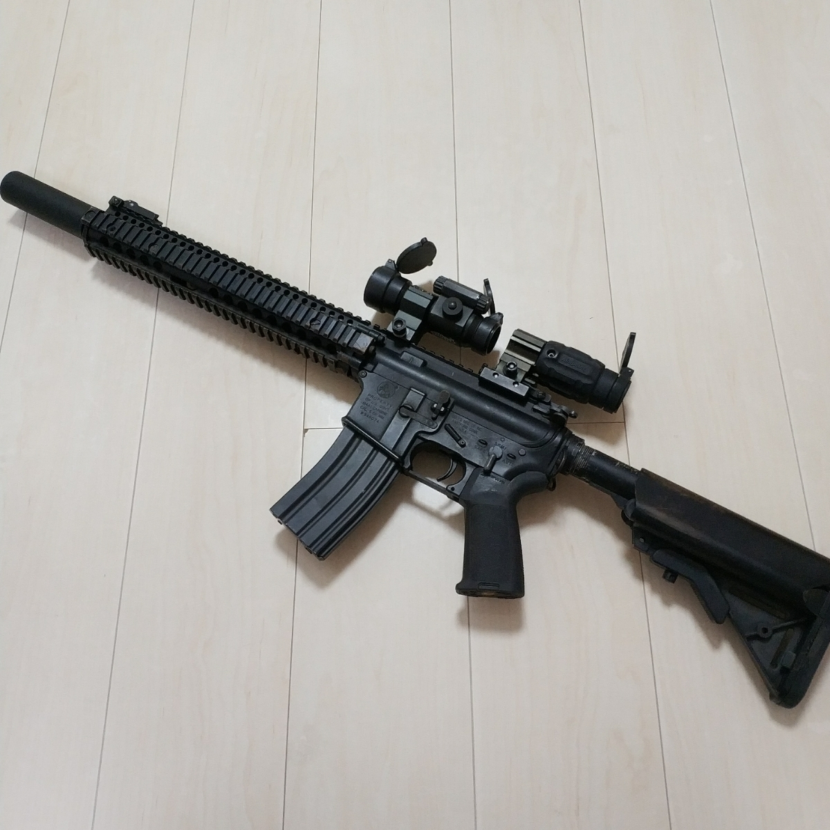 東京マルイ次世代電動ガンM4 レシーライフル風カスタム レシーライフル